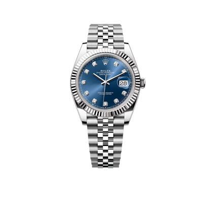 Datejust 36mm Steel & White Gold Blue Dial Diamonds m126334-0016