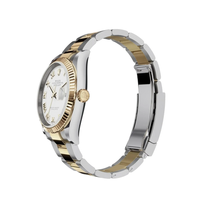 Datejust 36 mm White Dial, Yellow Rolesor 126233-0030