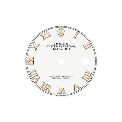 Datejust 36 mm White Dial, Yellow Rolesor 126233-0030
