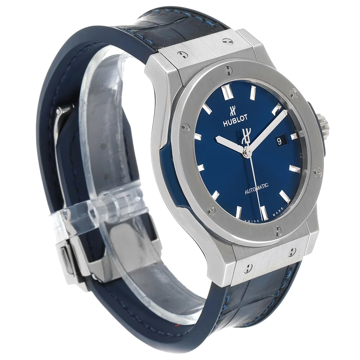 Classic Fusion Titanium 42mm Blue Dial Mens Watch 542.NX.7170.LR