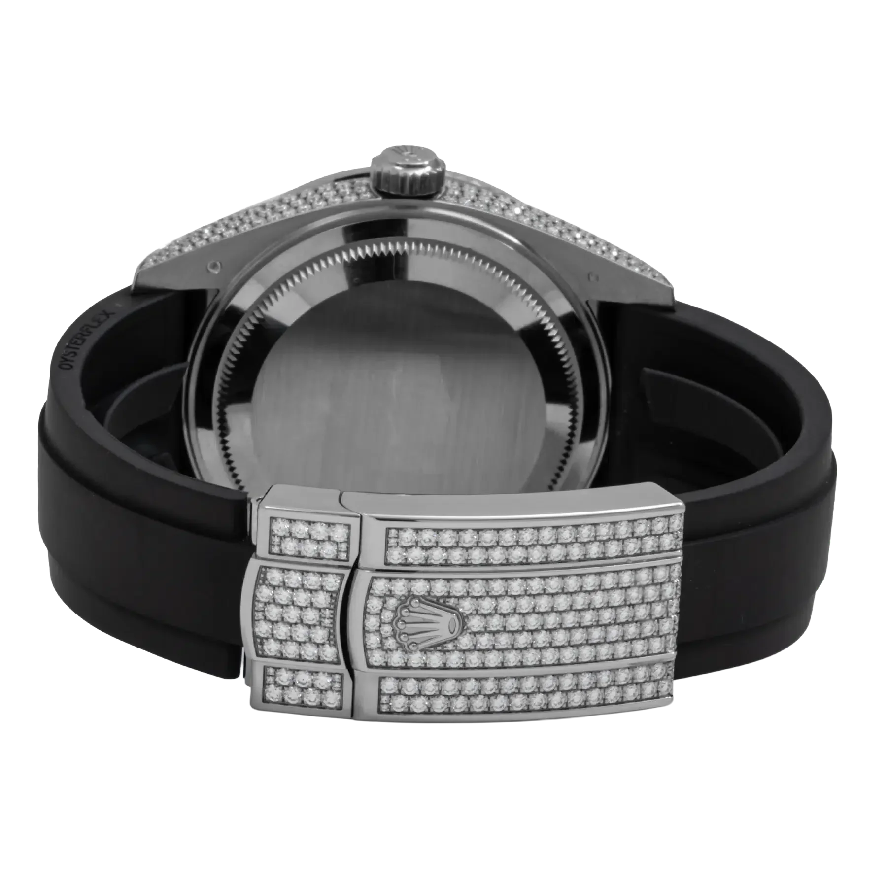 Sky-Dweller 42mm 18K White Gold Meteorite Dial Diamond Watch 326259TBR