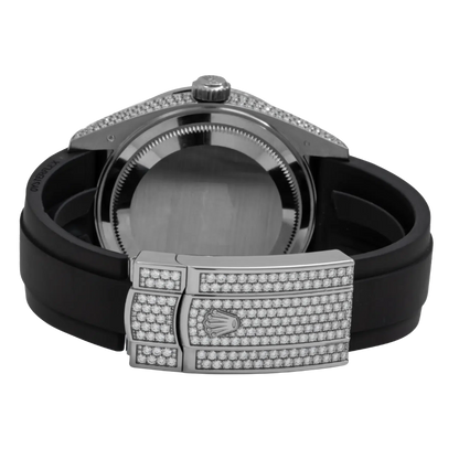 Sky-Dweller 42mm 18K White Gold Meteorite Dial Diamond Watch 326259TBR