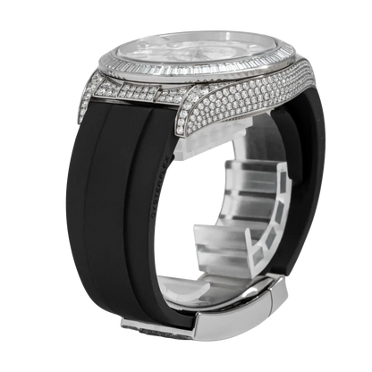 Sky-Dweller 42mm 18K White Gold Meteorite Dial Diamond Watch 326259TBR