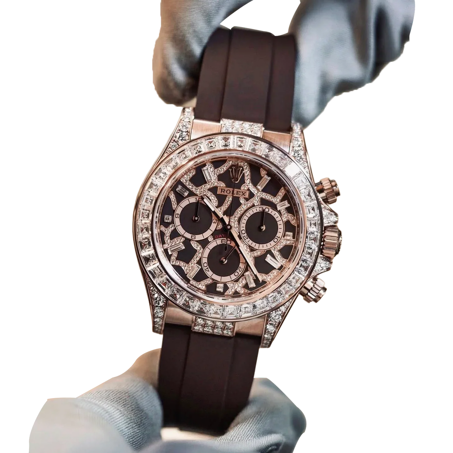 Daytona 40 mm Giraffe Rose Gold Diamond Dial 126555TBR
