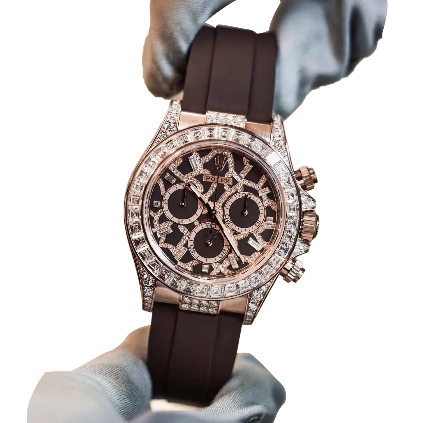 Daytona 40 mm Giraffe Rose Gold Diamond Dial 126555TBR