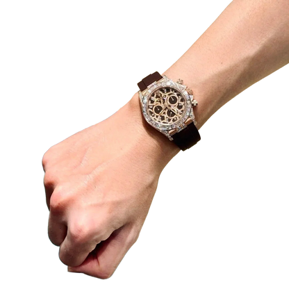 Daytona 40 mm Giraffe Rose Gold Diamond Dial 126555TBR