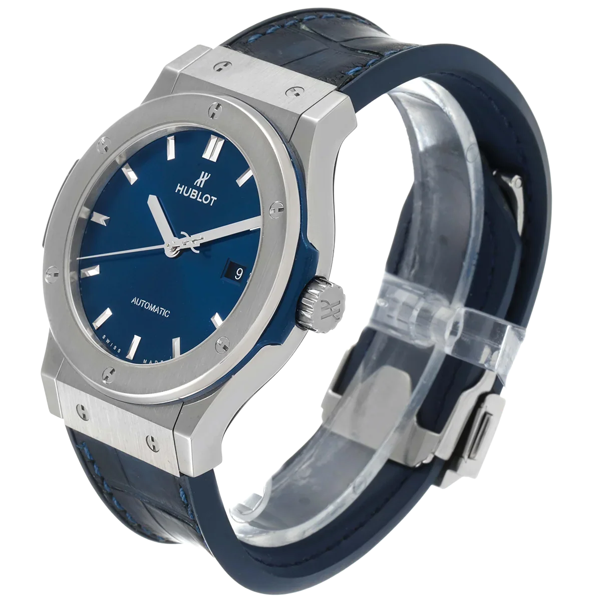Classic Fusion Titanium 42mm Blue Dial Mens Watch 542.NX.7170.LR