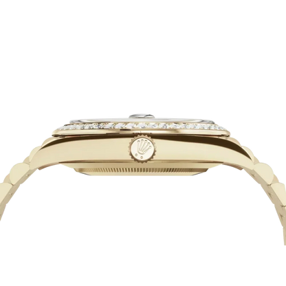 Day-Date 40mm 228348RBR Yellow Gold Diamond Bezel Champagne Diamond Dial