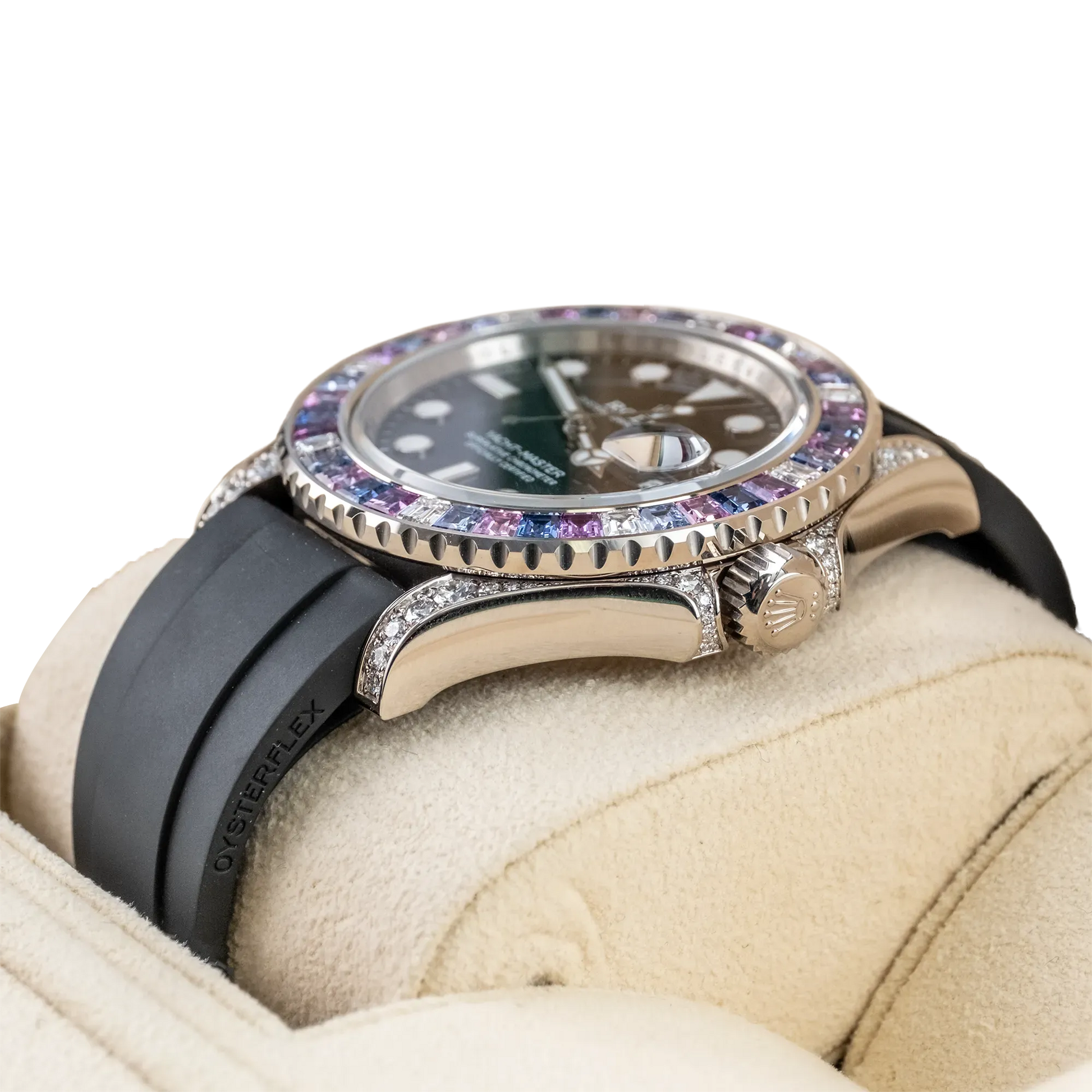 Yacht-Master Cotton Candy 40mm White Gold Black Dial Oysterflex 126679SABR