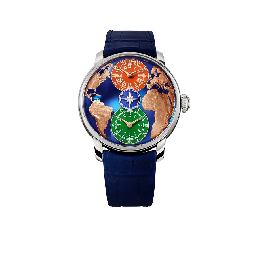 The World Is Yours Dual Time Zone Salman Khan 43mm Stainless Steel Automatic Winding DT100.10.AB.AA.ABALA