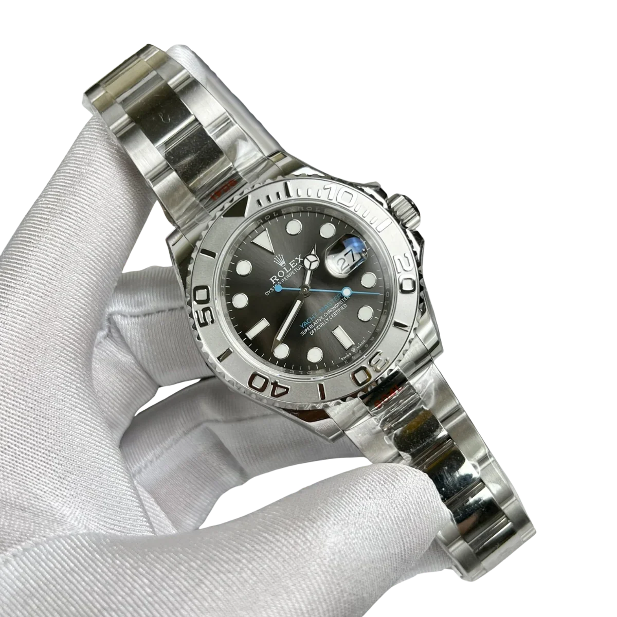 Yacht-Master 40 mm Dark Rhodium Dial, Stainless Steel Oyster Bracelet Mens Watch M126622-0001