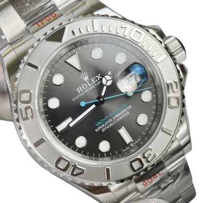 Yacht-Master 40 mm Dark Rhodium Dial, Stainless Steel Oyster Bracelet Mens Watch M126622-0001