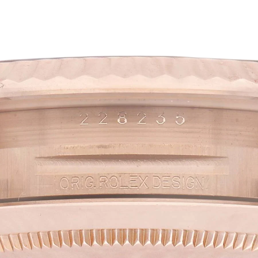 President Day-Date 40mm Rose Gold Chocolate Diamond Watch 228235