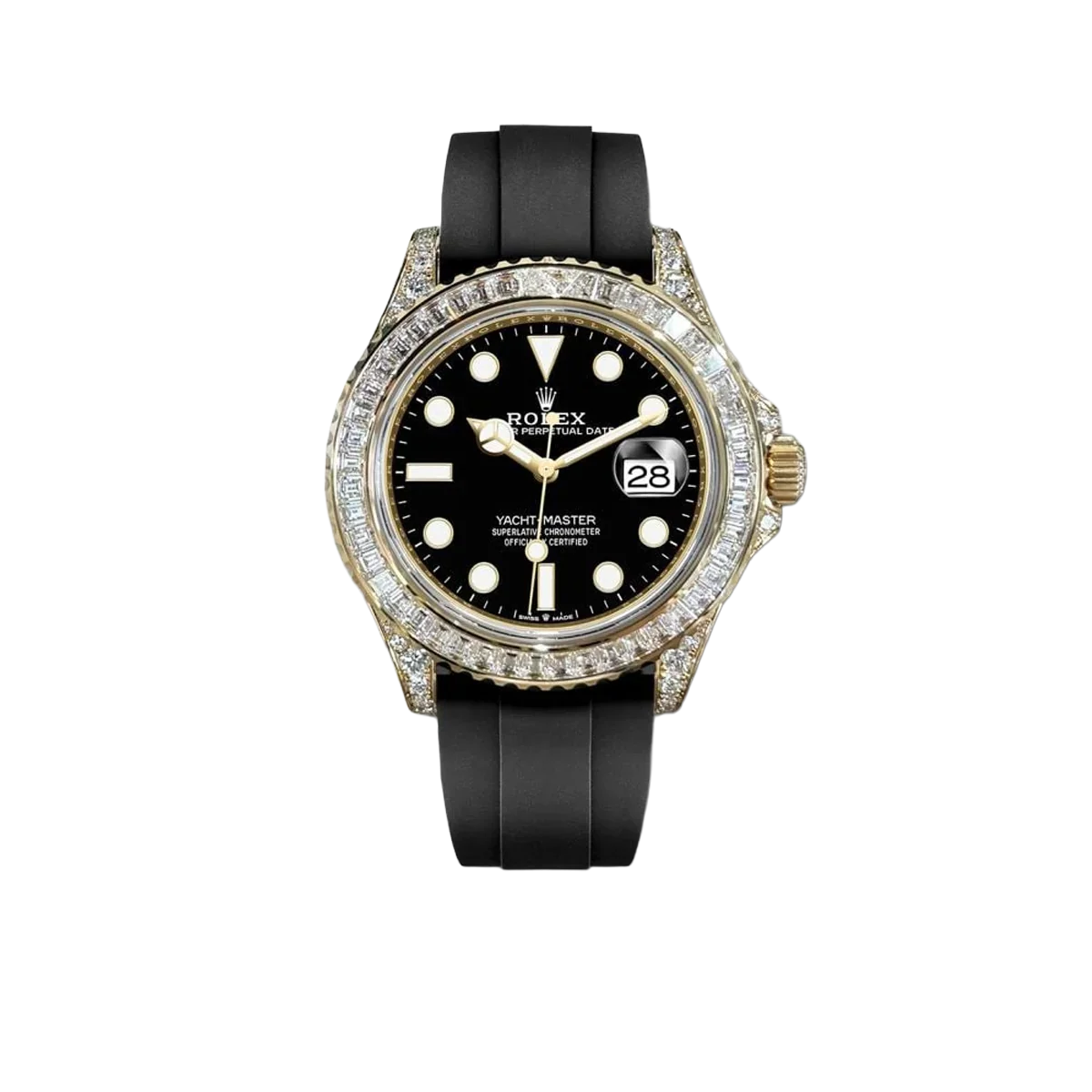 Yacht-Master 42  Yacht-master 42mm 226668 Yellow Gold Baguette Bezel Diamond
