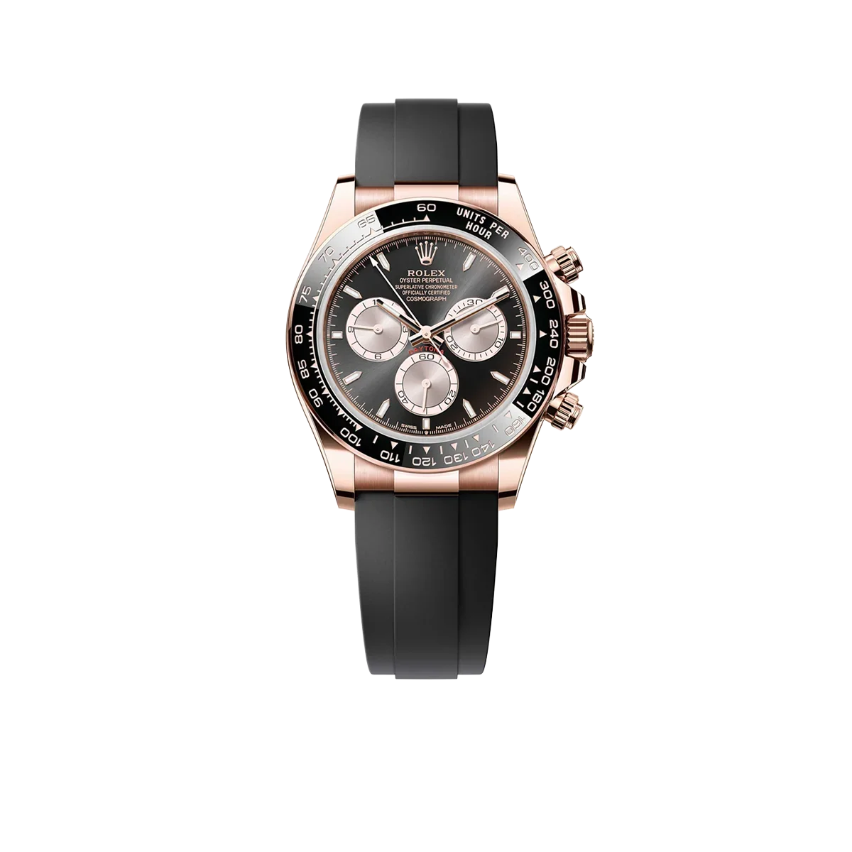 Daytona 40mm Everose Gold Bright Black and Sundust Dial M126515LN-0002