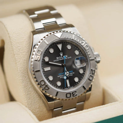 Yacht-Master 40 mm Dark Rhodium Dial, Stainless Steel Oyster Bracelet Mens Watch M126622-0001