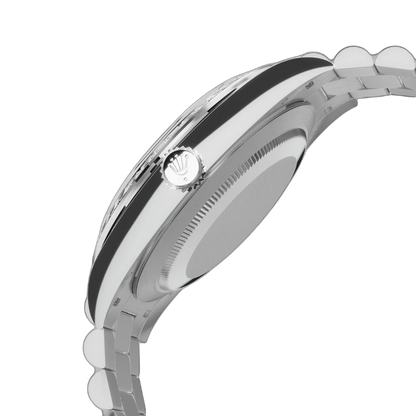 Day-Date 40mm Meteorite Dial, Platinum Diamonds M228349RBR-0040 New