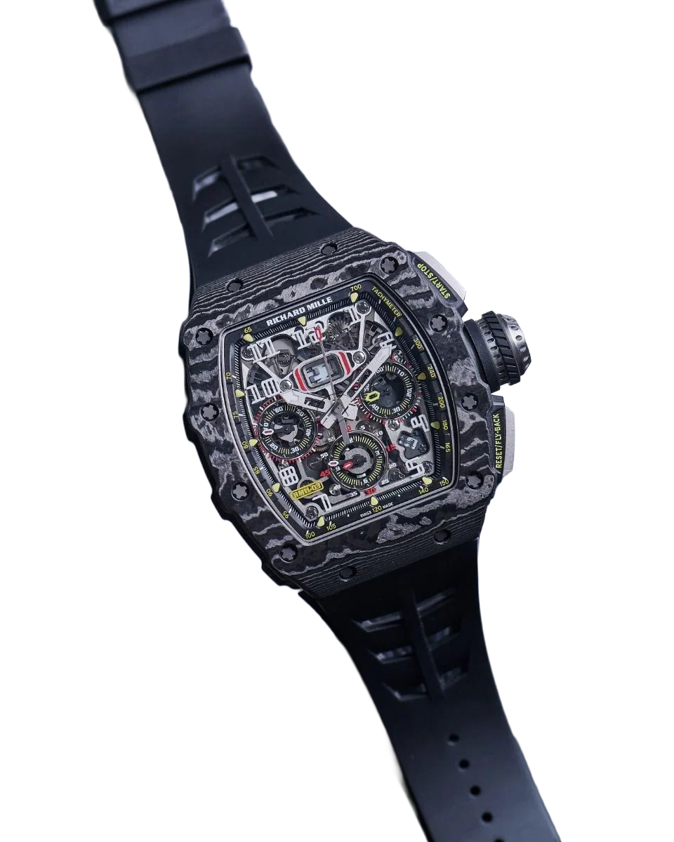 RM 11-03 Black NTPT, Skeleton Dial, 50 mm