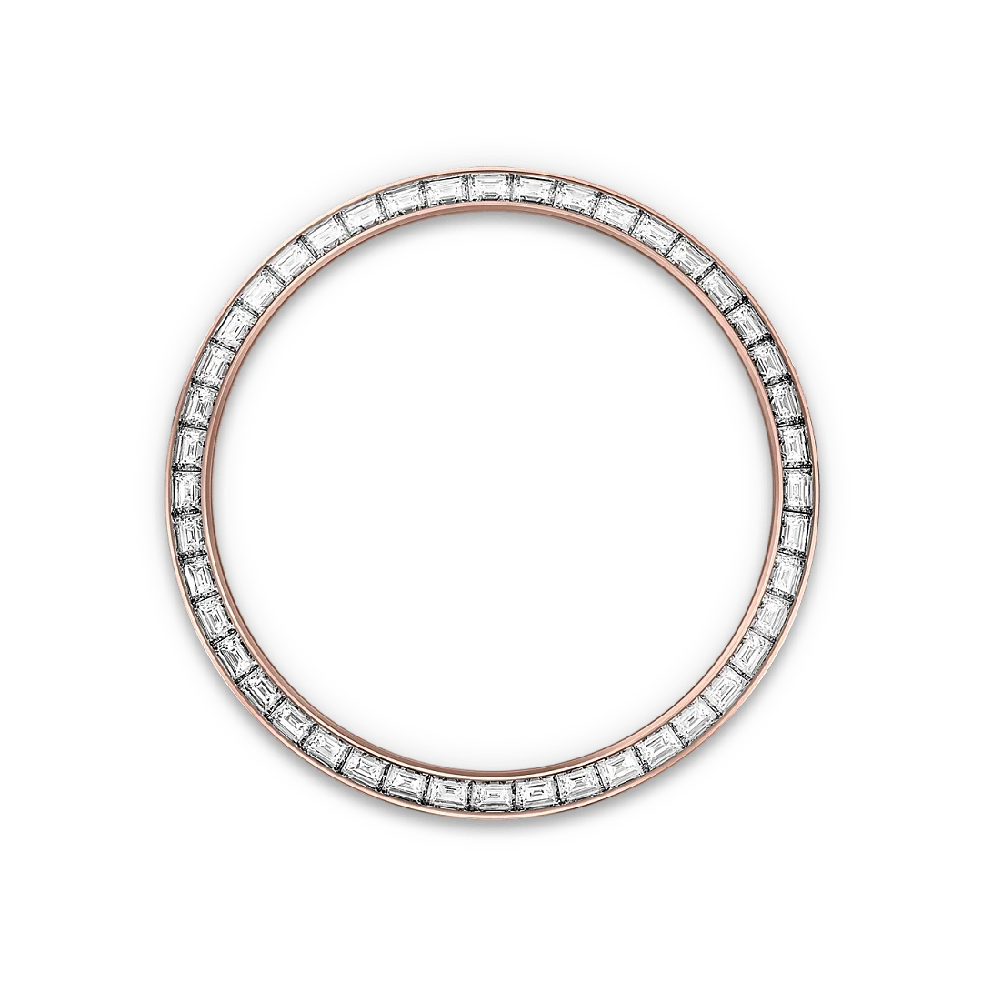 Land-Dweller Oyster 40mm Everosegold & Diamonds Intense White Honeycomb Motif Dial  127385TBR-0003