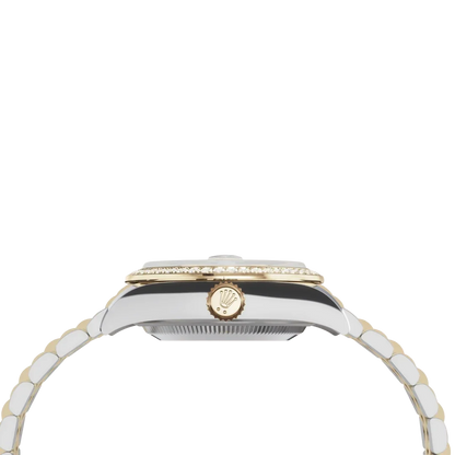 Lady-Datejust 28mm 279383RBR-0019 Oystersteel Mother of Pearl Diamond Dial Diamond Bezel Jubilee