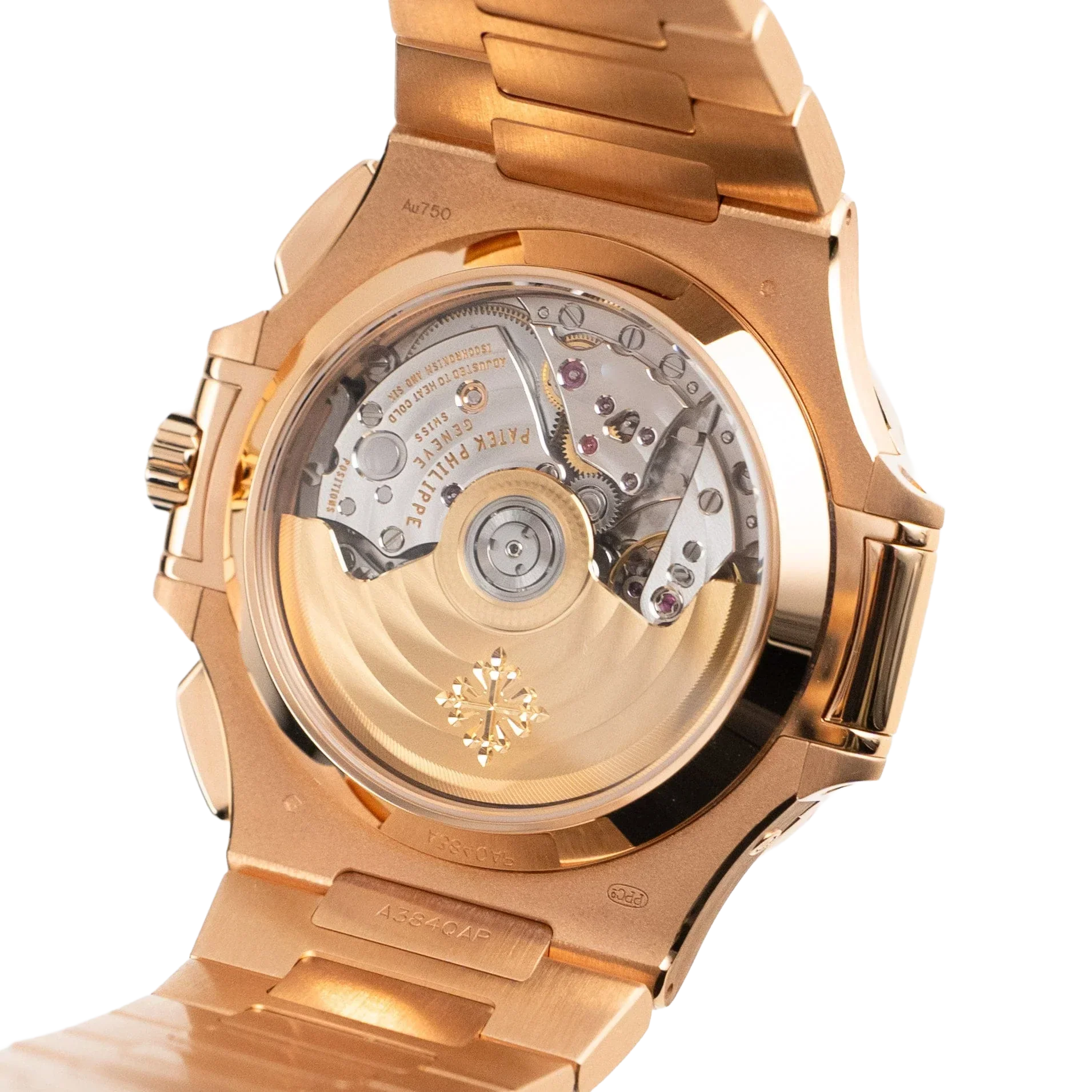 Nautilus 40mm 5980/1R-001 Chronograph Date Rose Gold Black Dial