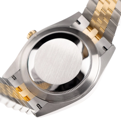 Datejust 41mm Stainless Steel Yellow Gold Black Diamond Dial Jubilee 126333-006