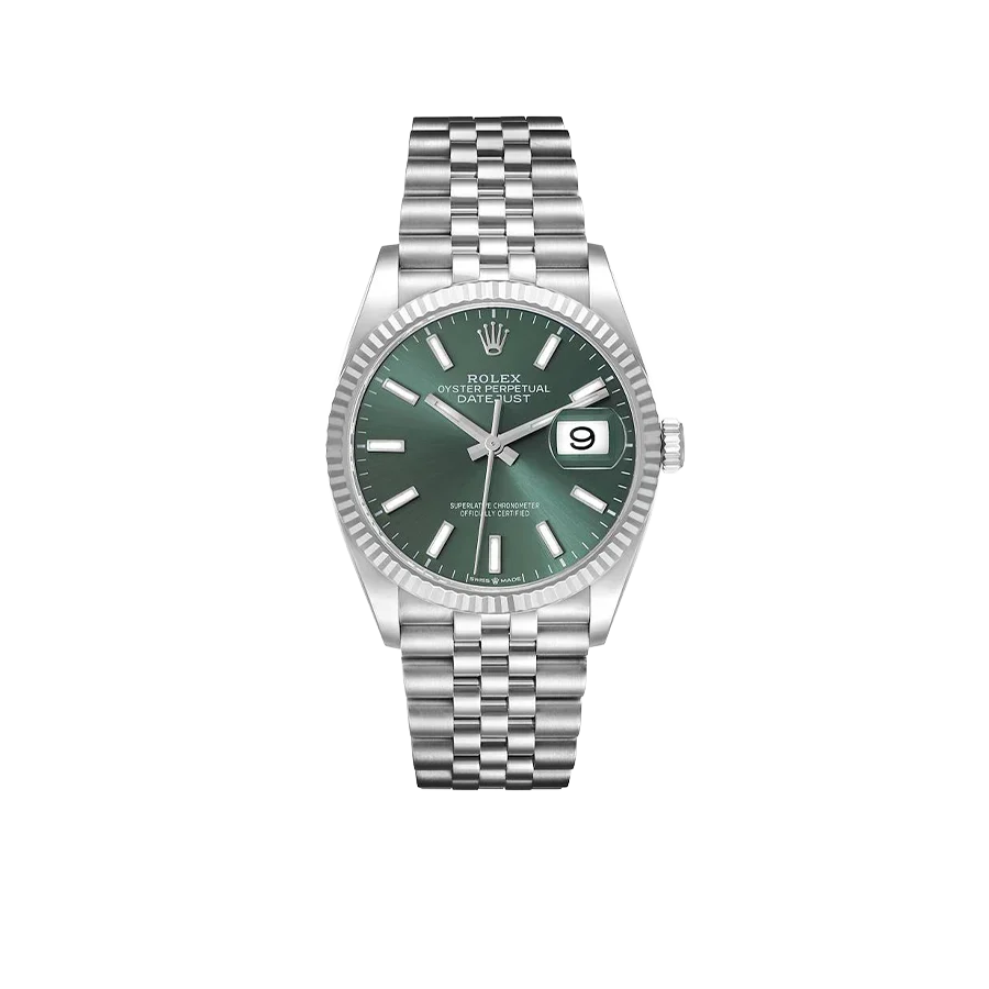 Datejust 36mm Stainless Steel Mint Green Dial Jubilee 126234