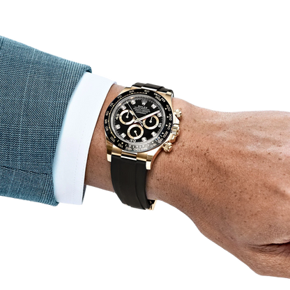 Daytona 40mm Yellow Gold Black Diamond Dial 116518LN
