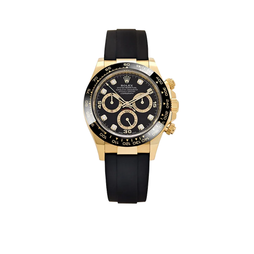 Daytona 40mm Yellow Gold Black Diamond Dial 116518LN
