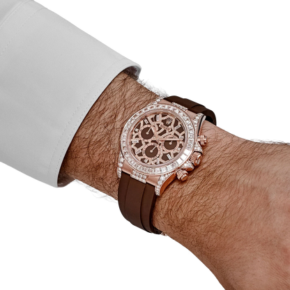 Daytona 40 mm Giraffe Rose Gold Diamond Dial 126555TBR