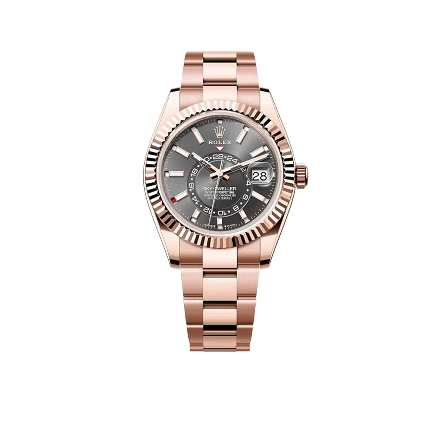 Sky-Dweller 42mm Rose Gold Rhodium Dial Oyster Bracelet M336935-0004